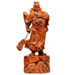 Sculpture En Bois Statue Guan Gong Feng Shui Sculptée