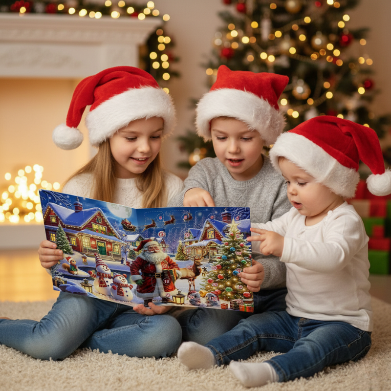 Calendrier De L’Avent Décoratif avec Cadeau Créatif Pour Noël