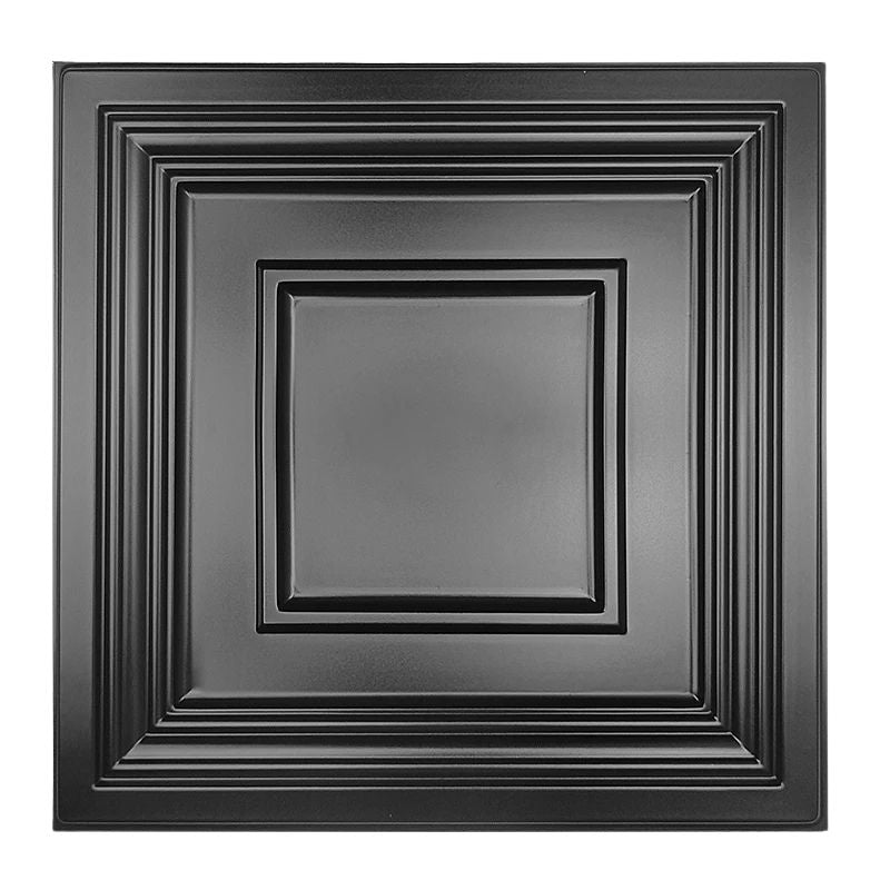 Panneau Mural Décoratif Avec Relief Carré 3D 10 Pièces