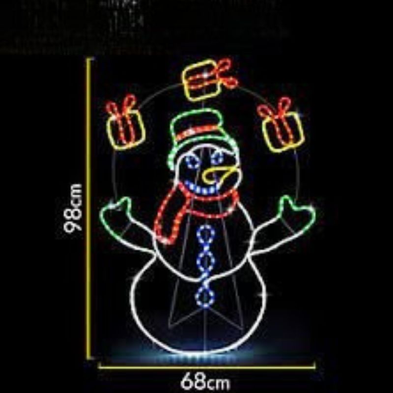 Décorations de Noël Bonhomme de Neige Lumineux