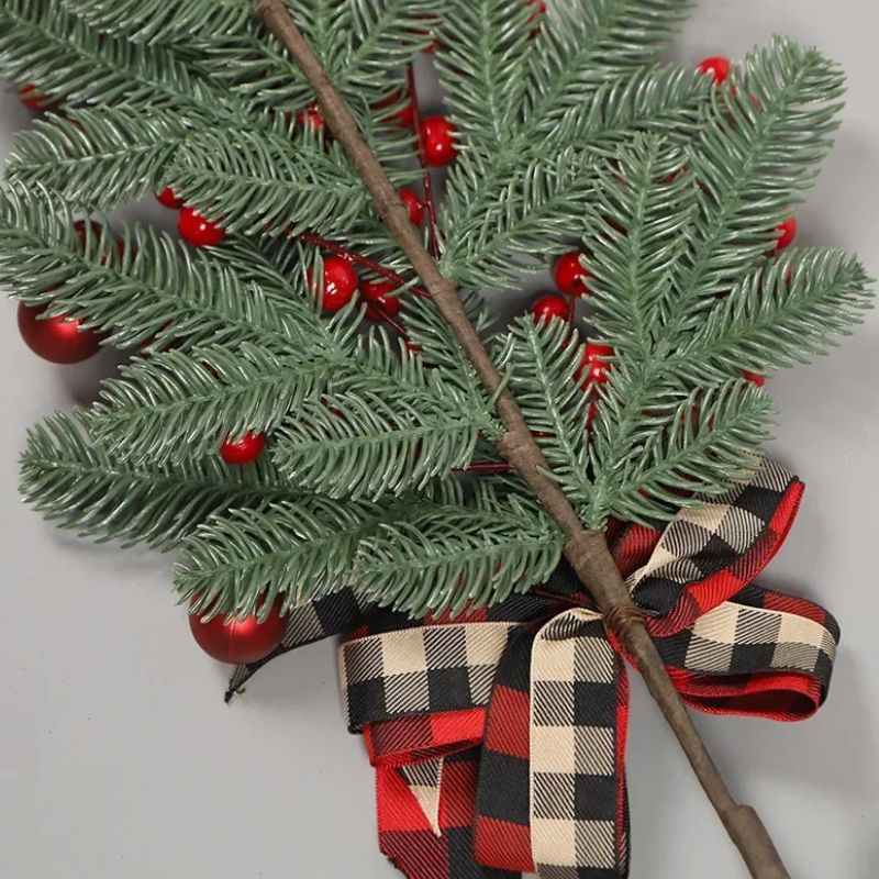 Décorations de Noël Bouquet de Baies Rouges