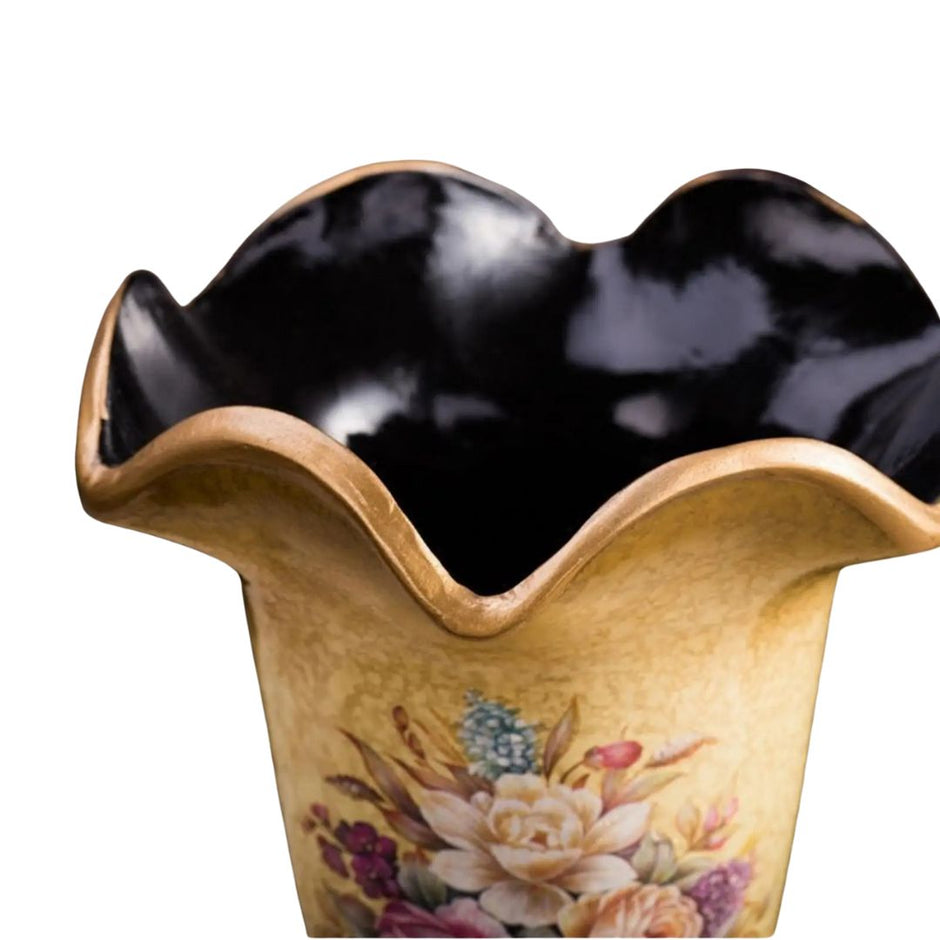 Vase Art Style Vintage en Résine Pour Fleurs