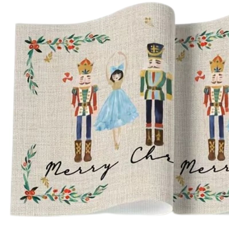 Set De Table Vinyle De Noël Motif Casse Noisette Festif