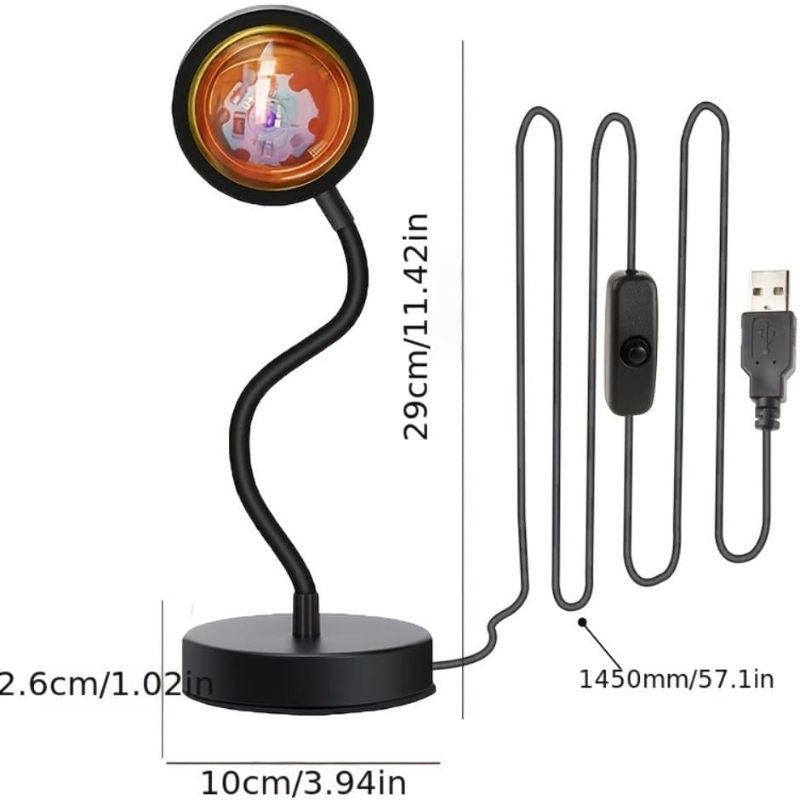 Lampes d'Ambiance LED Projecteur Coucher De Soleil