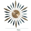 Grande Horloge Murale Design Artistique En Métal