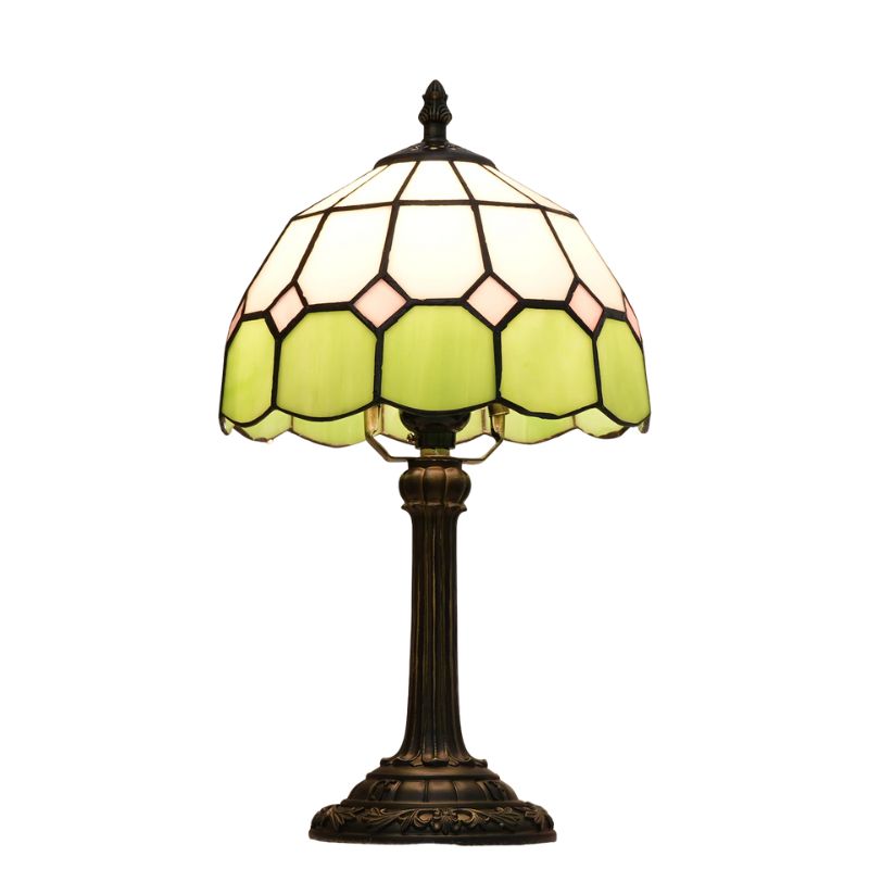 Lampe Champignon Gallé En Vitrail Style Méditerranéen