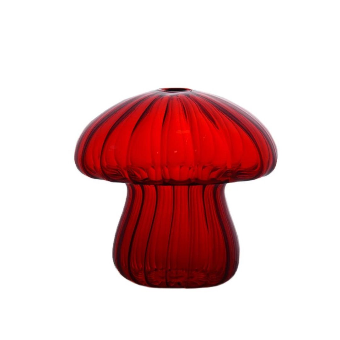 Vase en Verre en Forme de Champignon