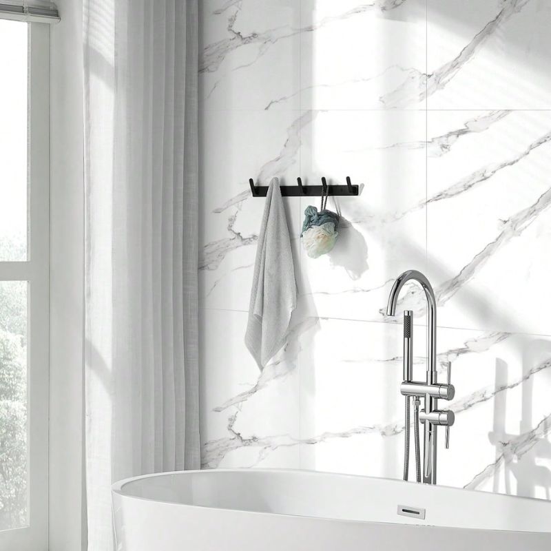 Panneau Mural PVC Blanc Aspect Marbre Naturel