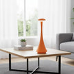Lampe Champignon Orange Fine Et Élégante