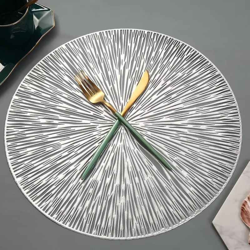 Set De Table Vinyle Luxe Résistant À La Chaleur