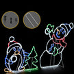 Décorations de Noël Bonhomme de Neige et Pingouin Lumineux