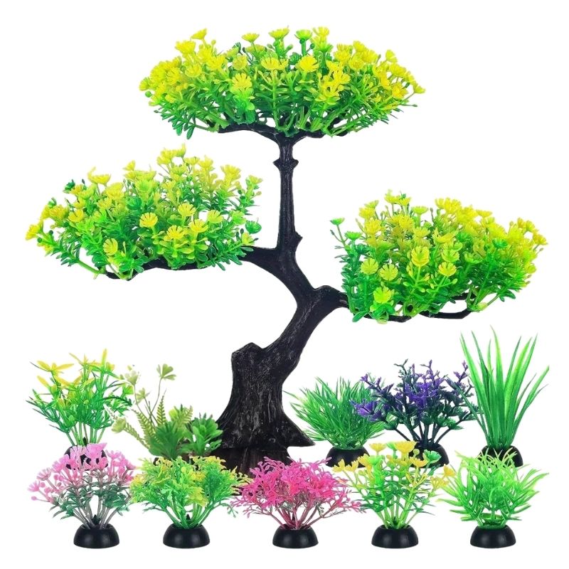 Plante Pour Terrarium Artificielle En Lot Avec Arbre Décoratif
