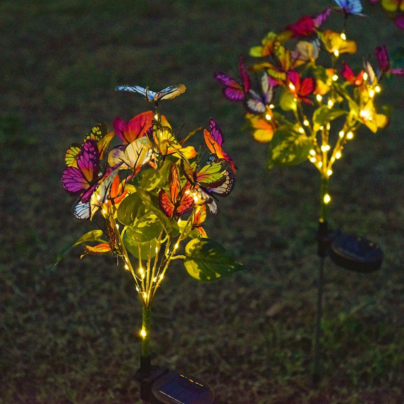 Éclairages Solaires de Jardin Papillons Fantaisie