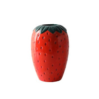 Vase Fraise en Céramique Pour Décoration