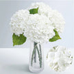 Fleur Artificielle Blanc Bouquet Hortensia Dense