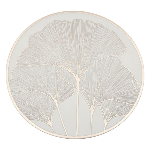 Set De Table Vinyle Feuille Métallique Chic Et Moderne 6 Pièces