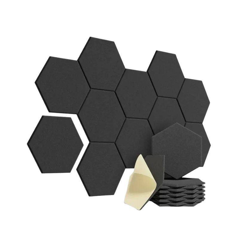 Panneau Mural Acoustique Hexagonal Auto Adhésif