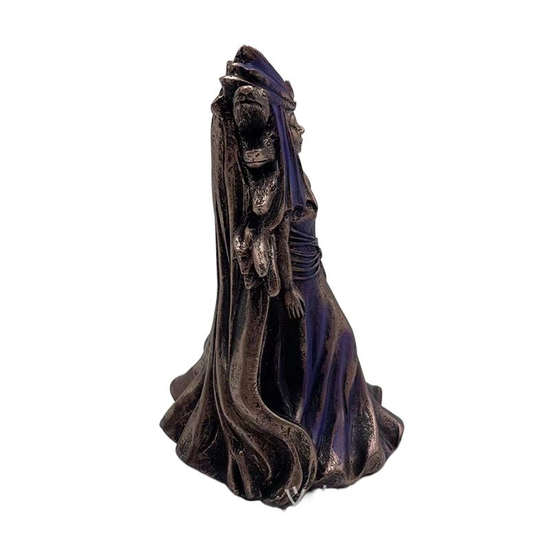 Sculpture Femme Déesse Grecque En Ornement Mystique