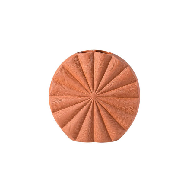 Vase Terracotta avec Motif de Tournesol pour Fleur