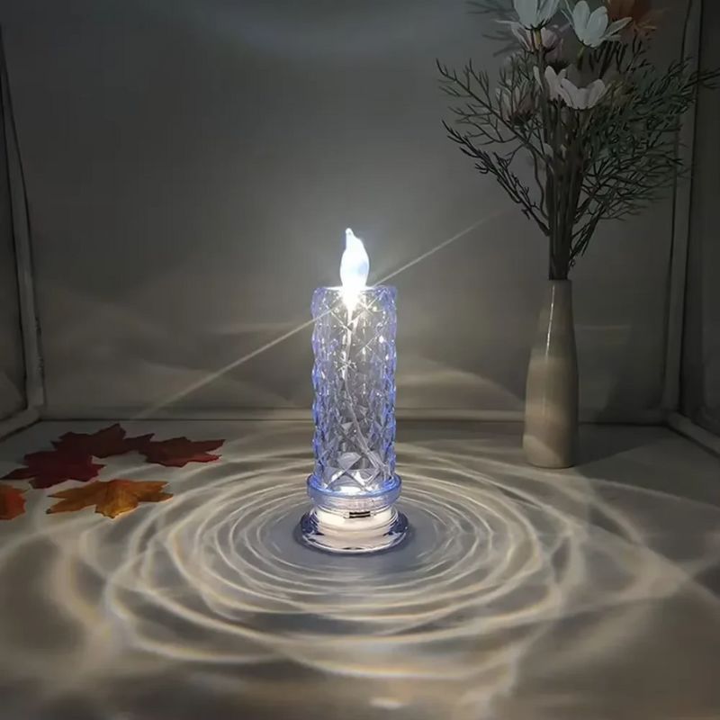 Bougies LED Cristal avec Effet Projection