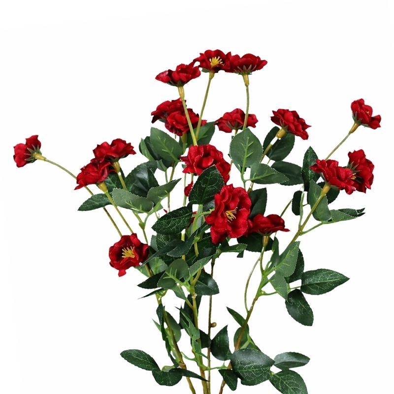 Fleur Artificielle Rouge en Branches De Roses