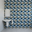 Panneau Mural Salle De Bain Imperméable Avec Finition Marbre Bleu