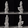 Sculpture Venus Assise Avec Silhouette Sensuelle