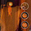 Citrouilles Halloween Fantôme Lumineux Suspendu avec Effets Sonores