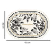 Set De Table Cuir Ovale Style Botanique Élégant