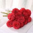 Fleur Artificielle Rouge Avec Pompon