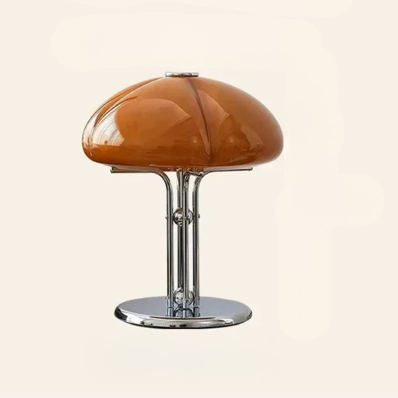 Lampe Champignon Année 70 Rétro Élégante Avec Pied Métallique