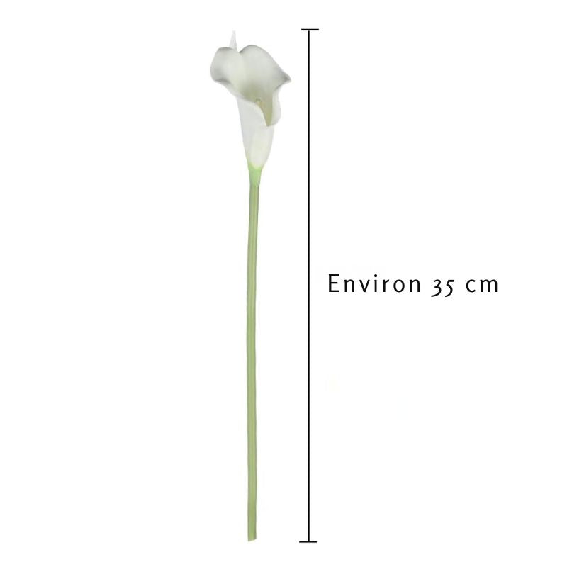 Fleur Artificielle Blanc Lys Calla En Bouquet Chic