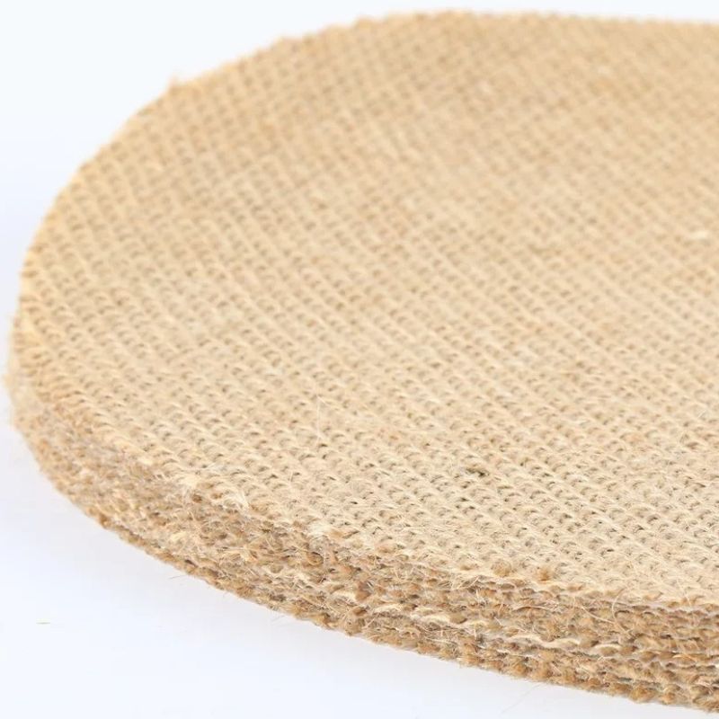 Set De Table Rond En Lin Et Jute Durable Lot de 10 Pièces