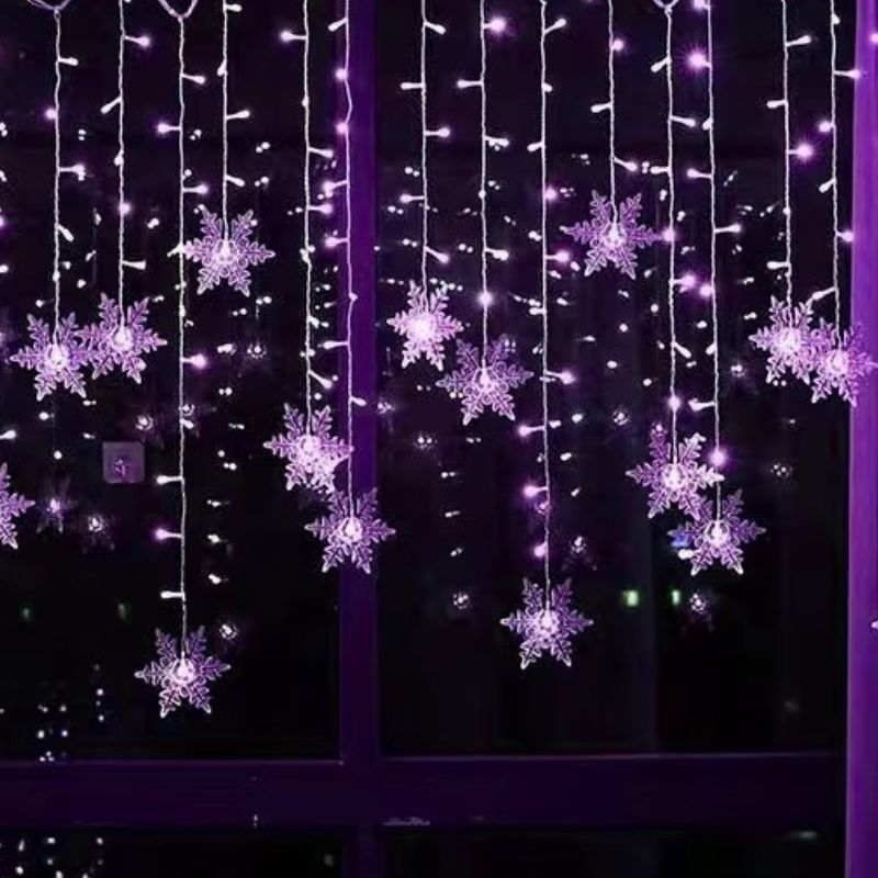 Guirlande LED Flocon de Neige Lumineuse