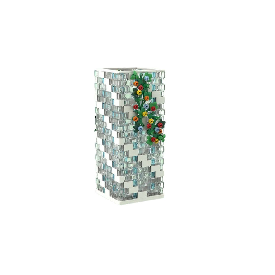 Vase Lego Créatif en Forme de Carré
