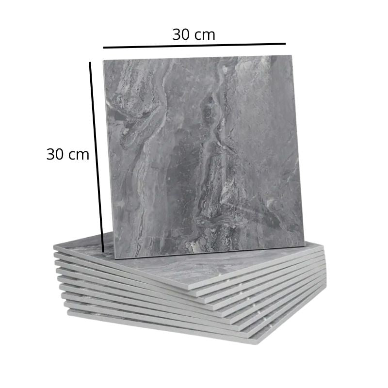 Panneau Mural PVC Effet Marbre Gris