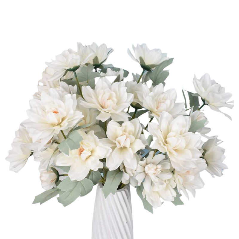 Fleur Artificielle Blanc Pivoine En Bouquet Chic