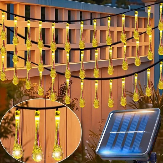 Guirlandes Solaires LED Goutte d’Eau
