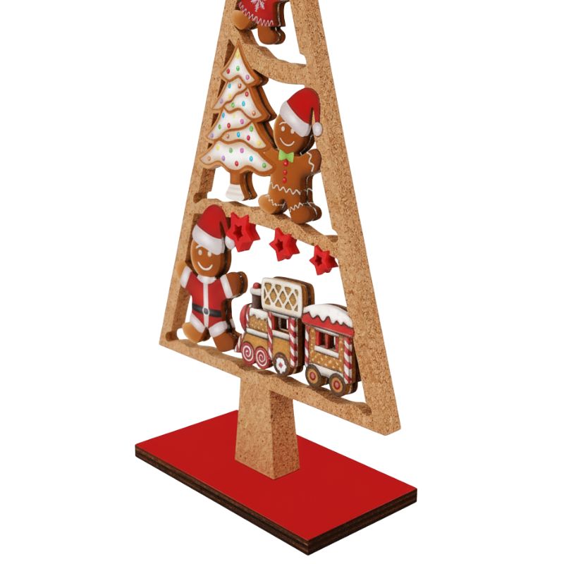 Sapin De Noël En Bois Style Gourmand