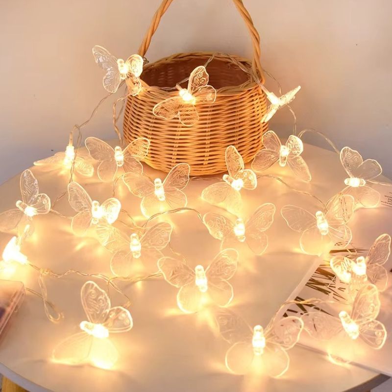 Guirlandes d’Intérieur LED Papillons Lumineux