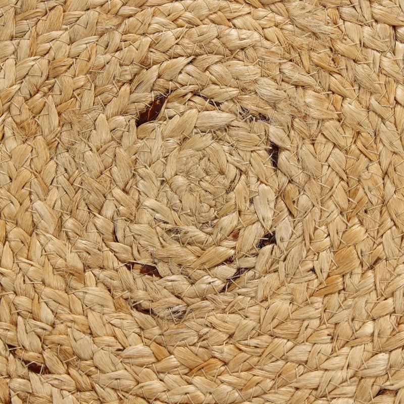 Set De Table En Osier Naturel Avec Design Original Et Raffiné 4 Pièces