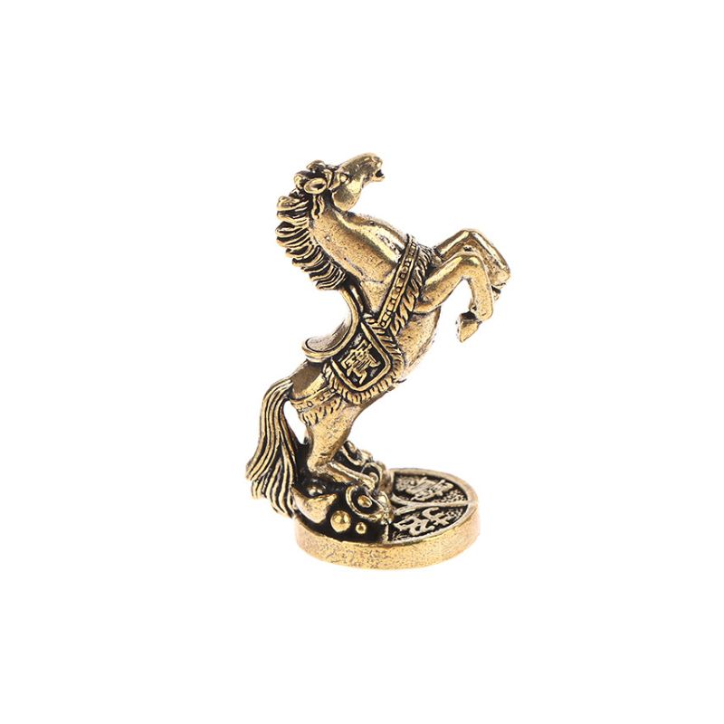 Sculpture Métal Cheval Statue Vintage