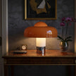 Lampe Champignon Orange Design Vintage