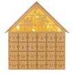 Calendrier De L’Avent Décoratif En Forme De Maison De Noël