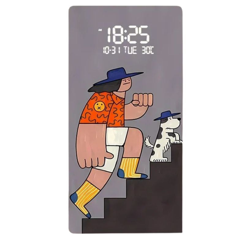 Horloge Numérique LED Murale Design Artistique