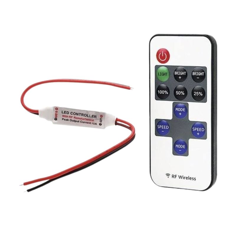 Télécommandes Mini Contrôleur LED pour Bandes Lumineuses Monochromes
