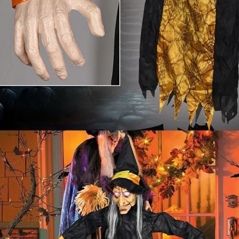 Décorations Halloween Sorcière Géante de 170 cm