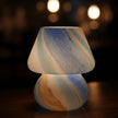 Lampe Champignon En Verre Opalin Style Murano