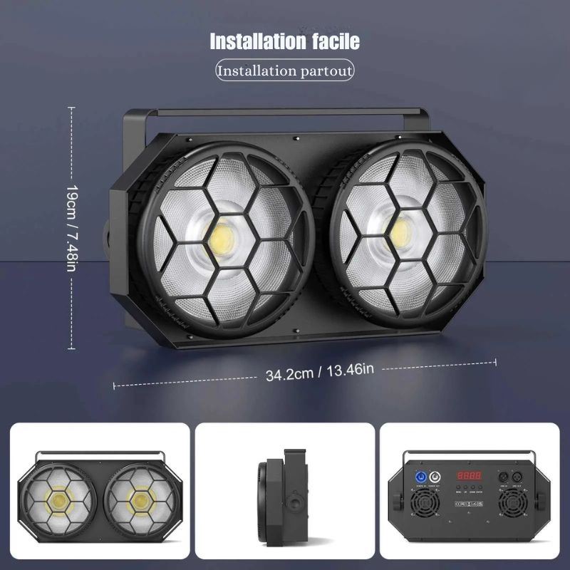 Éclairages De Salle Double Projecteur Stroboscopique Professionnel