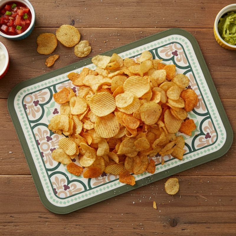 Set De Table Cuir Imperméable Motifs Vintage Américains